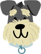 Doodle Headshot of  a Schnauzer